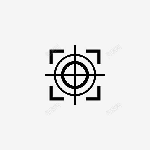 目标瞄准物镜图标 icon 标识 标志 UI图标 设计图片 免费下载 页面网页 平面电商 创意素材-花瓣网