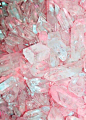 pink crystals: 