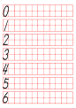 描红田字格数字描写字帖生成器_毛钢字帖