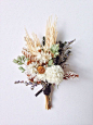 Meadowlark Boutonniere // Flower Boutonniere // Wheat Boutonniere
