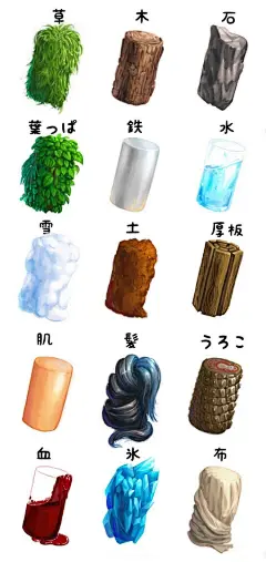 超多种材质的表现形式，供大家参考练习！  #绘画学习# #插画艺术作品# ​​​​