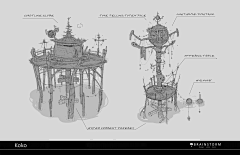 群龙无首_吉采集到原画建筑