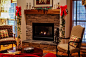 Fireplace, Mantel, Living Room, Cozy