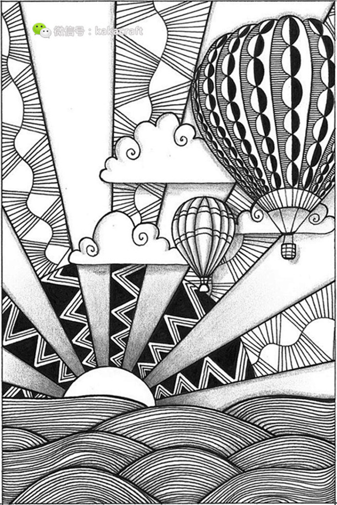 禅绕画 zentangle www.ch...