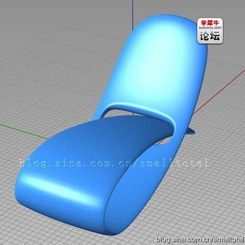 【新提醒】用犀牛建模做非常漂亮的曲面椅子...