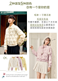 乐町轻薄系带羽绒服2020绗缝中长款菱格厚外套羽绒服女冬中长款-tmall.com天猫