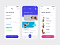 Fitapp — Fitness Tracker (WIP) workout video playlist blue design inspiration fitness ios app app ios iphone white interface minimalism clean whitespace minimal ui tavdro sandro tavartkiladze