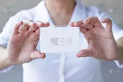 信用卡,女商人,空白的,手,拿着,正面视角,贺卡,留白,水平画幅,指甲