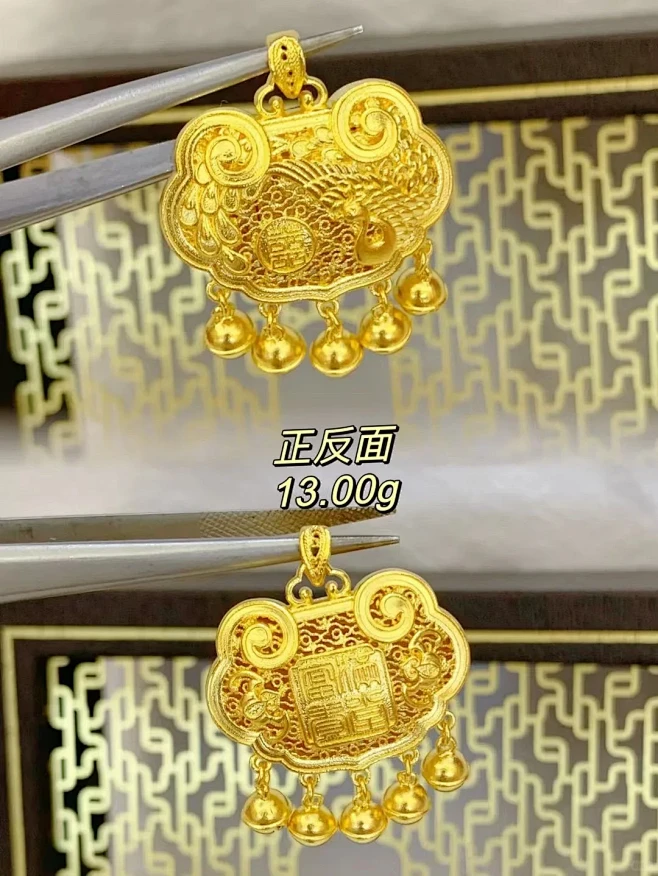 黄金古法锁包 祥云平安锁平安喜乐得偿所愿 - 小红书-花瓣网
