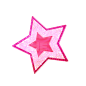 芭比闪粉五角星星星装饰发夹