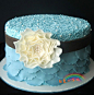 蓝色帽子蛋糕#甜品#