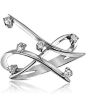 0.18 Ctw Diamond Cross-over Ring