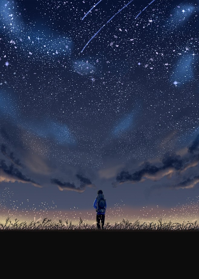 寒晨微霜从ghost_風鬼转采于2020-12-28 16:41:54星空开满繁星的山岗