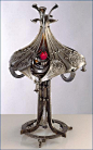 Art Nouveau lamp by Paul Allen