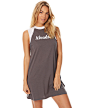 CHARCOAL WHITE WOMENS CLOTHING AFENDS DRESSES - 51-03-121CHAR