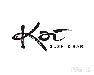 KAI SUSHI鱼logo设计