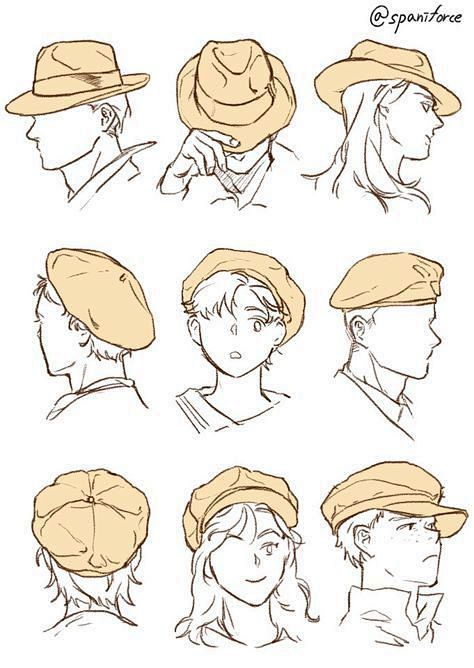#绘画学习#

帽子的画法！~ ​​​​