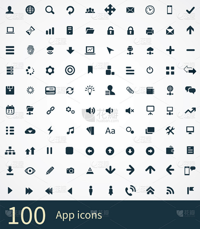 100 应用程序图标