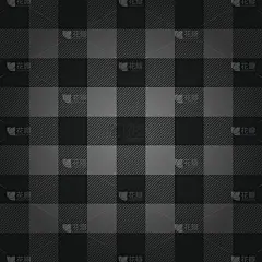 伐木工格子图案矢量插图