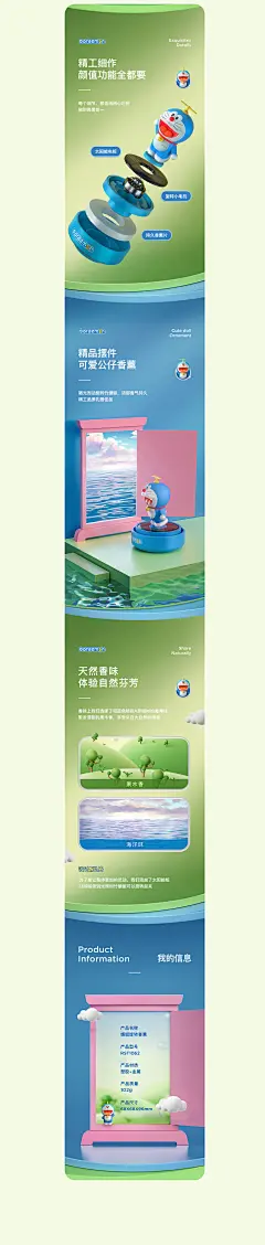 哆啦A梦 详情页合集详情页设计