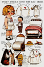 #不老少女心# vintage Dolly Dingle Paper Dolls by Grace G Drayton   ​​​​