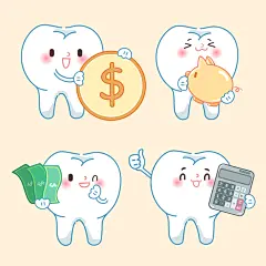 爱牙日爱护牙齿插画