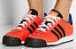 adidas Originals Samoa faux patent leather-trimmed shell sneakers