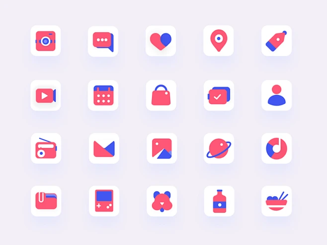 Icon design icon simple modern illustration icons design abstract-花瓣网