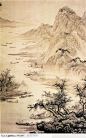 山水国画-云山舶船图