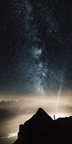 高清手机星空壁纸 更多精美壁纸/背景/头像 请关注公众号：墨小染壁纸