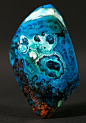Gem Silica w/Malachite & Azurite