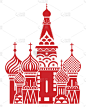 莫斯科的象征——圣巴西尔大教堂，俄罗斯