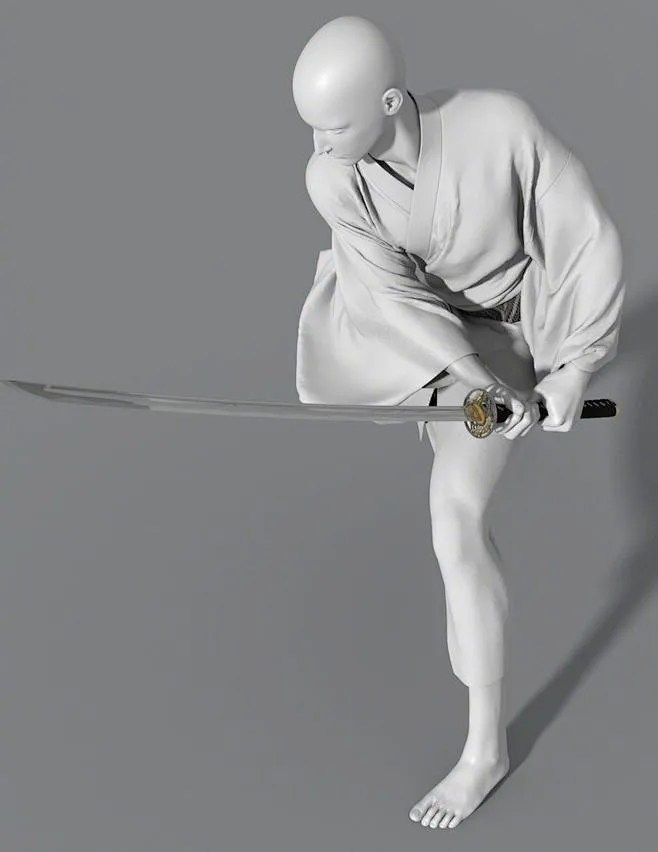 一套日本人持武士刀的打斗攻击动作 - POSE参考 - 微妙网wmiao.com-花瓣网