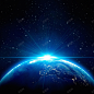 蓝色地球星空背景 背景 蓝色 蓝色地球 钻石光 高清 背景 设计图片 免费下载 页面网页 平面电商 创意素材