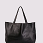 carryall tote in black cow leather  FREE WORLDWIDE SHIPPING