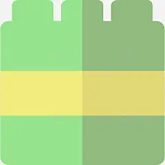 街区幼儿园公寓图标 平面电商 创意素材