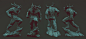 Figurines for Kickstarter project, ■ Insania ■ : A year ago I made some figurines for Kickstarter project. We Are the Dwarves! The modeling was done in Zbrush. For render I used Corona Render. 