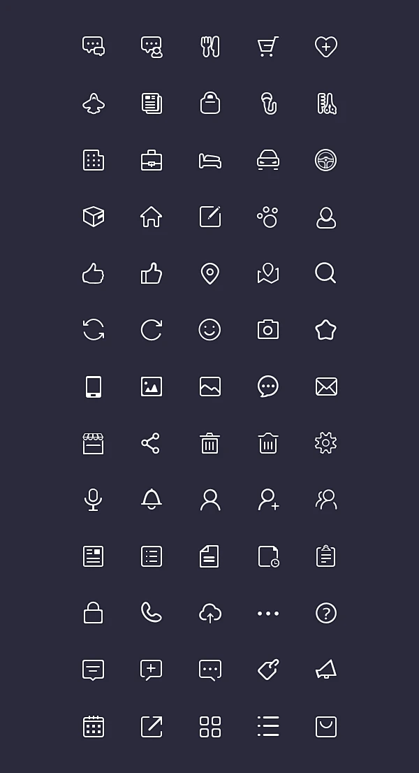 line icon-花瓣网