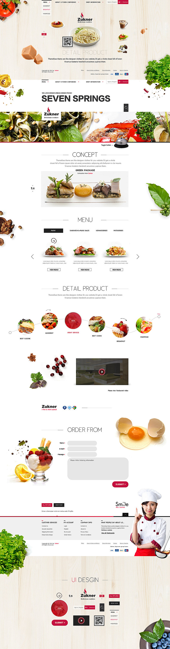 Zukner食品网站_秀作品_王成龙主页...
