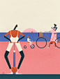 Easyjet Traveller : A series of illustrations for Easyjet Traveller, on cycling in the Balearic Islands.