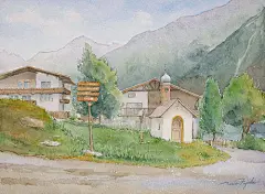 藤木德男的水彩 ---- 风景之奥地利_城市_新浪轻博客