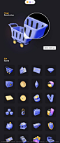 3D银行金融理财小图标icon素材sketch文件下载素材