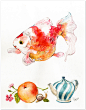 Fish & Botanical Watercolor Illustrations : These are illustrations I created for Folkmade.org, a student-run community group consisting of Rhode Island School of Design and Brown University students. All of these illustrations were done in watercolor