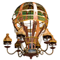 VINTAGE BALLOON CHANDELIER