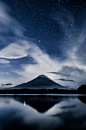 星空下的富士山 #美景#