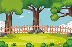卡通风景 【酷图网】卡通风景,蓝天,白云,房屋,绿地,自然风景,景色,景观,山水风景,园林,花园,公园,大树