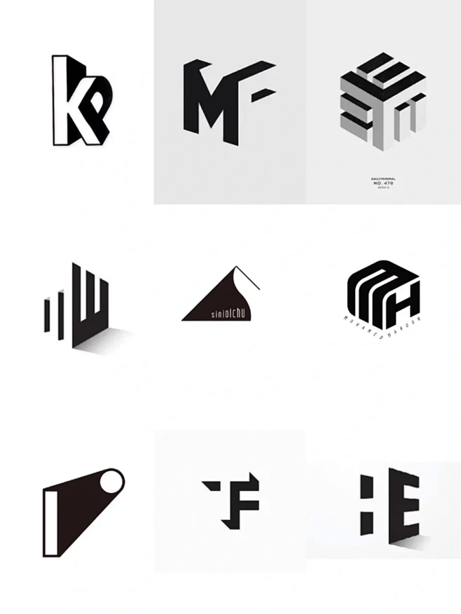 具有空间感的字母logo设计｜灵感设计 - 小红书