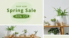 Indoor Plant Spring Sale Facebook Cover