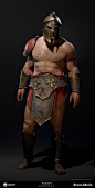 Assassin's Creed Odyssey - Spartan Army - Brute Outfit, Bruno Morin : I was in charge of modeling and texturing an outfit for those big characters.<br/>Of course, the final in-game result is the sum of many artists contribution.<br/>Here's the