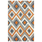 nuLOOM Area Rug BHBC62C Barcelona Orange Hand Hooked Anya